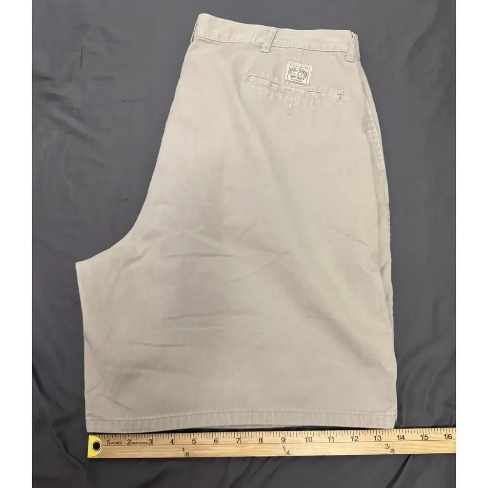 Polo Ralph Lauren Chino Shorts Men’s 39 Beige‎ Pleated Classic 8.5” Inseam